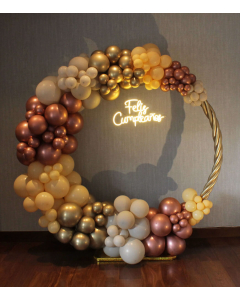 Backing para Cumpleaños con Letrero de Luz