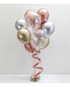 Bouquet de 10 Globos Brillantes de Cumpleaños