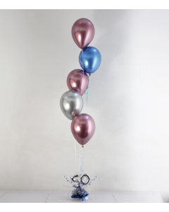 Bouquet de 5 Globos Globos para Mesa con Número