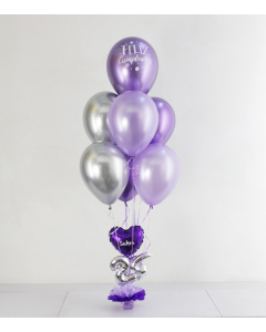 Bouquet de 7 Globos Brillantes de Cumpleaños con Número