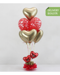 Bouquet 7 Globos Feliz Aniversario