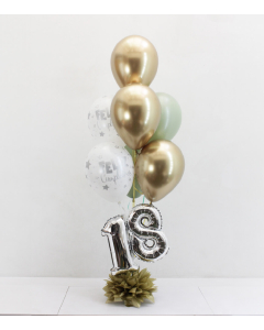 Bouquet de 7 Globos Surtidos de Cumpleaños con Número