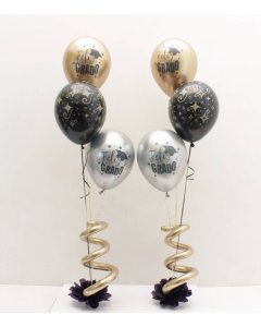 Bouquet Doble de 3 Globos Surtidos para Grado