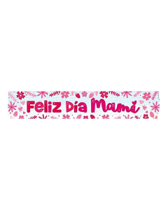 Cartel Holográfico Feliz Día Mami