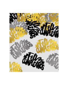 Confetti de mesa Feliz Cumpleaños Colores Deluxe