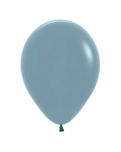 Globo de Látex Azul Pastel Dusk Biodegradable, Tamaño R-12 Sempertex