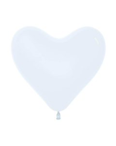 Globo Corazón Blanco Tamaño C-12