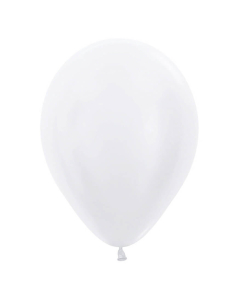 Globo de Látex Blanco Satín R-12