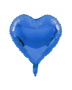 Globo Corazón Azul Rey Metalizado 18”