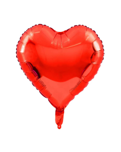 Globo Corazón Rojo Metalizado 18”