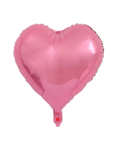 Globo Corazón Rosado Metalizado 18”