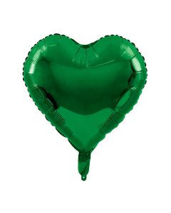 Globo Corazón Verde Metalizado 18”