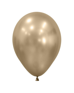 Globo de Látex Dorado Silk Biodegradable, Tamaño R-12 Sempertex