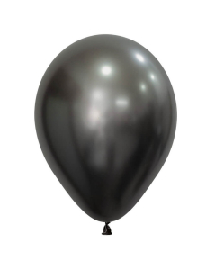 Globo de Látex Gris Medianoche Silk Biodegradable, Tamaño R-12 Sempertex