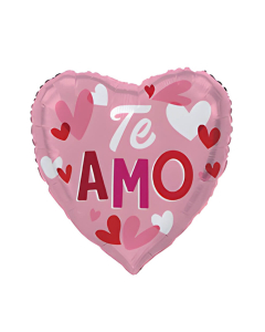 Globo Microfoil Te amo Corazones Rosas Surtidos 18 in