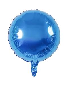 Globo Redondo Azul Rey Metalizado 18”