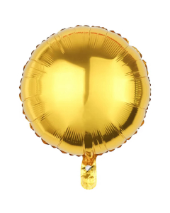 Globo Redondo Dorado Metalizado 18”