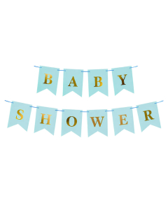 Guirnalda Holográfica Baby Shower Azul