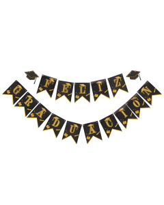 Guirnalda Feliz Graduación Birretes