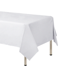 Mantel Rectangular Blanco en Cambrel de 250 x 160 cm