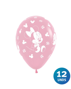 Paquete de Globos Inf Minnie Baby R-12 x 12 unds