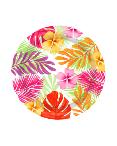 Plato de Cartón Mediano Paraíso Tropical