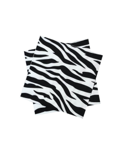 Servilleta de Papel Pequeña Cebra Blanca