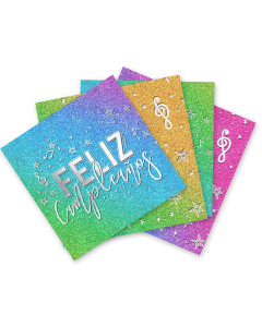 Servilleta de Papel Pequeña Feliz Cumpleaños Vibrante