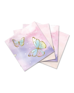 Servilleta de Papel Pequeña con Diseño de Mariposas Encantadas 