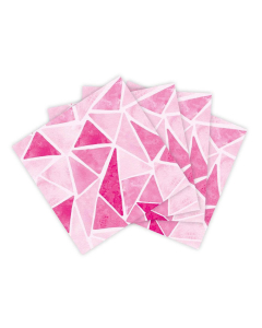 Servilleta de Papel Pequeña Triángulos Rosados