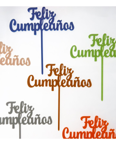 Toppers Feliz Cumpleaños por Unidad