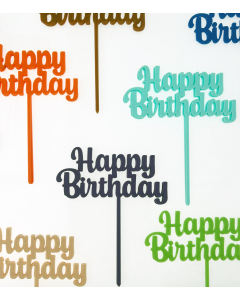 Toppers Happy Birthday x Unidad