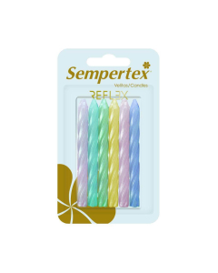 Velitas Espiraladas Pasteles Perladas