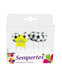 Velitas Figuras de Balones Con Estrella