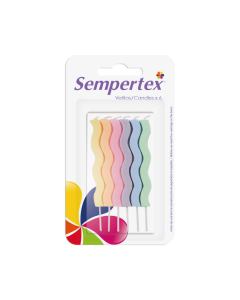 Velitas Figuras de Curvas en Color Pastel