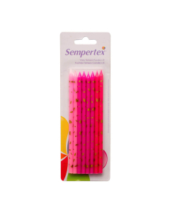 Velitas Largas Terrazo Fucsia 