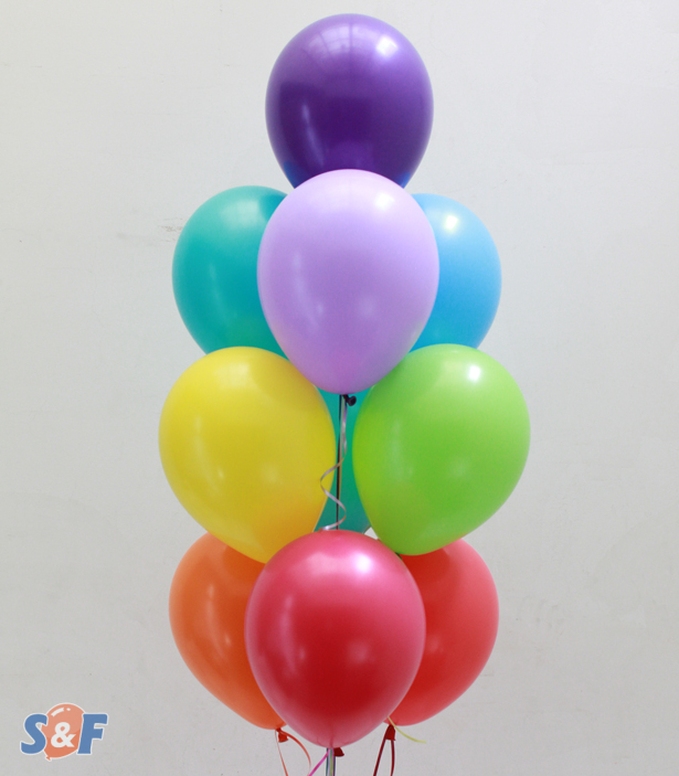 INFLADO CON HELIO GLOBOS METALIZADOS MEDIANOS