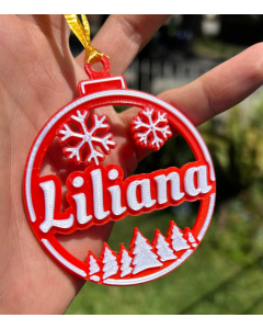 Bolita Navideña Personalizada