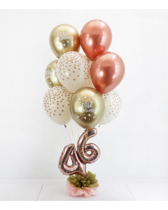 Bouquet de 10 Globos Brillantes de Cumpleaños con Número