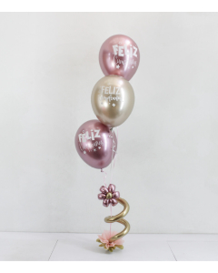 Bouquet de 3 Globos Brillantes de Cumpleaños