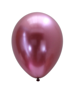 Globo cromado rosado o chrome mauve de 11 pulgadas redondo en látex