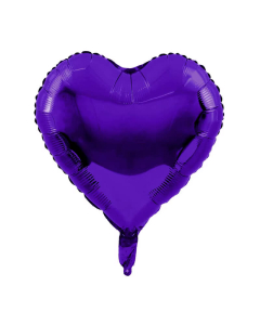 Globo Corazón Púrpura Metalizado 18”