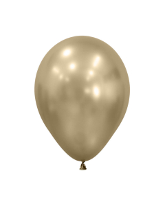 Globo de Látex Dorado Silk Biodegradable, Tamaño R-12 Sempertex
