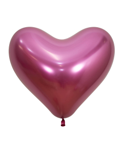 Globo Corazón Fucsia Reflex 14”