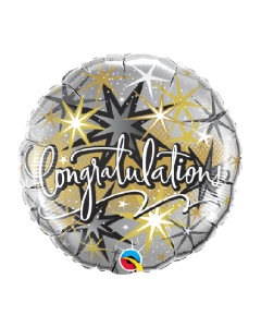 Globo Microfoil Congratulations Elegante Qualatex 18”