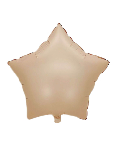 Globo Microfoil Estrella Latte Pastel 18 in