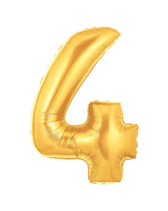 Globo número 4 de microfoil o metalizado