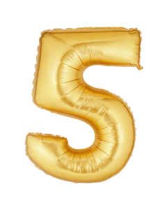 Globo número 5 de microfoil o metalizado