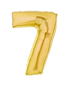 Globo número 7 de microfoil o metalizado