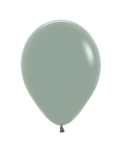 Globo de Látex Verde Laurel Pastel Dusk Biodegradable, Tamaño R-12 Sempertex